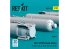 ResKit kit RS32-0515 Bombes à fragmentation CBU-97/105, 4 pièces imprimées en 3D 1/32