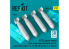 ResKit kit RS32-0535 Bombes à fragmentation BL755, 4 pièces imprimées en 3D 1/32