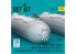 ResKit kit RS32-0535 Bombes à fragmentation BL755, 4 pièces imprimées en 3D 1/32