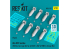 ResKit kit RS32-0537 Bombes AN-M57 de 250 lb, aileron de type boîte pour toutes les USAF et RAF 1/32