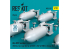 ResKit kit RS32-0537 Bombes AN-M57 de 250 lb, aileron de type boîte pour toutes les USAF et RAF 1/32