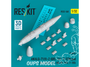 ResKit kit RS32-0560 Pod ECM AN/ALYA-71(B)-2 (YARC-161-1) (1ps) imprimé en 3D 1/32