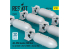 ResKit kit RS32-0546 Bombes AN-M58 6 pièces 500 lbs pour tous les USAF et RAF 1/32