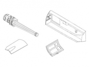 CMK kit amelioration 5058 SET BAIE CANON pour F-104G STARFIGHTER hasegawa 1/32