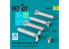 ResKit kit RS32-0514 Bombes à fragmentation CBU-89A GATOR 4 pièces imprimées en 3D 1/32