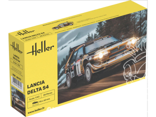 HELLER maquette voiture 80177 Lancia Delta S4 1/43