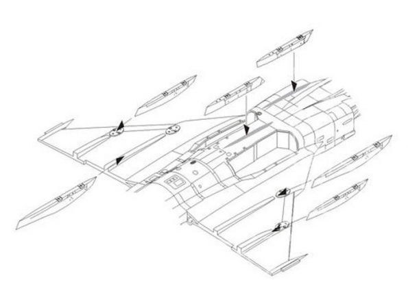 CMK kit amelioration 4304 KIT AMÉLIORATION pour JAS-39 C GRIPEN kitty hawk 1/48