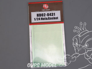 Hobby Design amélioration HD02-0431 Ecrou / vis et joint - Nut & Gasket 1/24