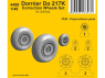 Cmk 4499 Kit de correction des roues Dornier Do 217 pour kit ICM 1/48
