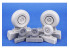 Cmk 4499 Kit de correction des roues Dornier Do 217 pour kit ICM 1/48