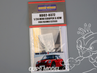 Hobby Design amélioration HD02-0372 Mini Cooper S JCW Fujimi 1/24
