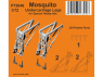 Special Hobby 3D Print avion P72046 Patins du train d'atterrissage Mosquito kit Spécial Hobby 1/72