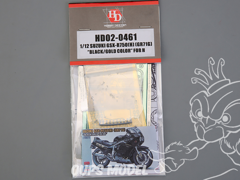 Hobby Design amélioration HD02-0461 Suzuki GSX-R750(H) (GR71G) "Noir/Or" Hasegawa 1/12