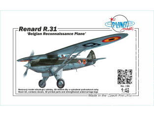 Planet Model 286 Avion de reconnaissance belge Renard R.31 1/48