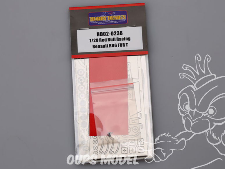 Hobby Design amélioration HD02-0238 Red Bull Racing Renault RB6 Tamiya 1/20