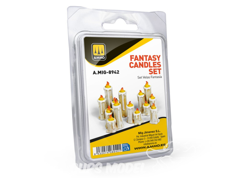 Ammo Mig accessoire 3D 8942 Set de bougies fantaisies 1/35 1/48