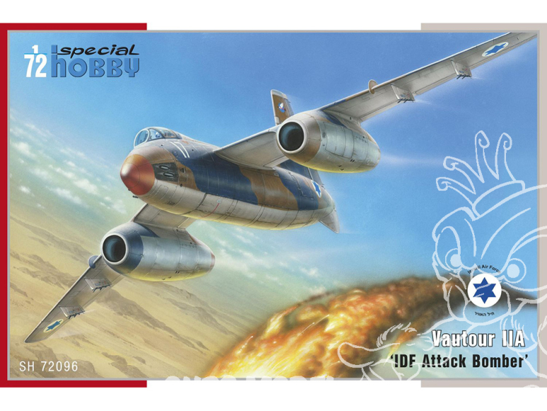Special Hobby maquette avion 72096 SO-4050 Vautour IIA IDF Attack Bomber 1/72