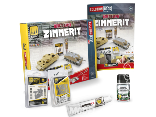 MIG Solution Box Mini 7906 Zimmerit - Comment appliquer le Zimmerit sur vos modèles - Livre Français (Multilangues)