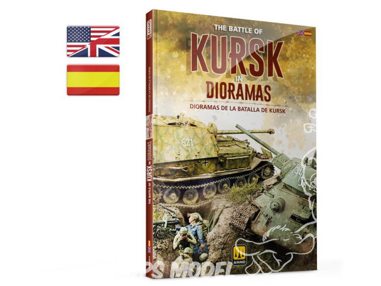 MIG Librairie 6314 Dioramas de la bataille de Koursk en Anglais et Espagnol