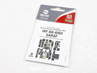 Red Fox Studio Tableaux de bord 3D hélicoptère RFQS-35026 AH-64DI Saraf Takom 1/35