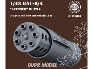 MCC Mini Craft Collection 4837 GAU-8/A "Avenger" bouche canon rotatif A-10 Thunderbolt II 1/48