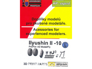 KP Model Kpex049 Pièces 3D IL-10 pour kit Fly 1/72