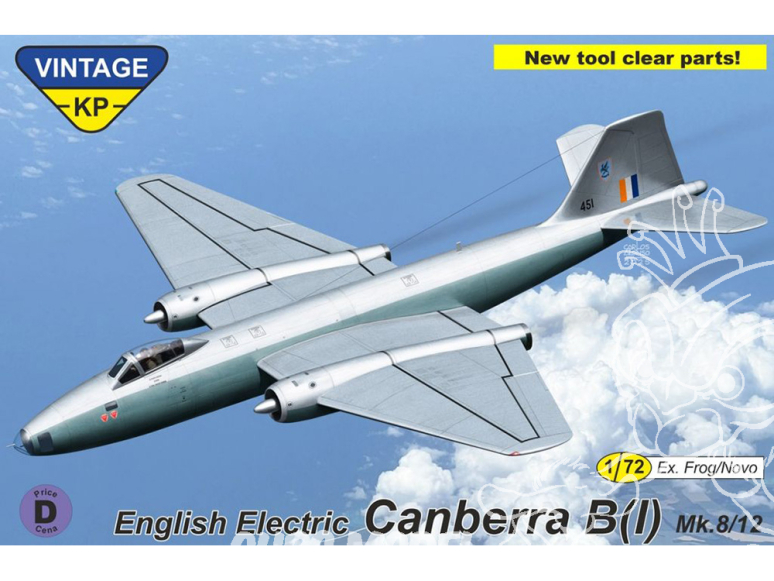 KP Model kit avion KPV7202 Canberra B(I) Mk.8 VINTAGE KP 1/72