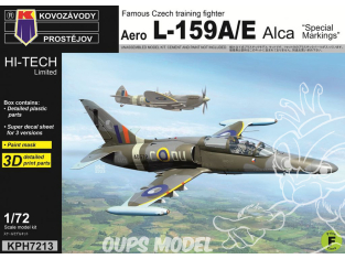 KP Model kit avion KPH7213 Aero L-159A/E Alca Marquages ​​spéciaux Hi-Tech 1/72