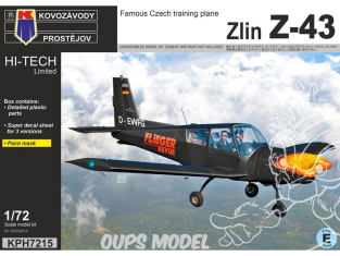 KP Model kit avion KPH7215 Zlin Z-43 Hi-Tech 1/72