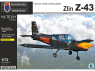 KP Model kit avion KPH7215 Zlin Z-43 Hi-Tech 1/72