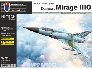 KP Model kit avion KPH7218 Dassault Mirage IIIO Hi-Tech 1/72