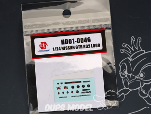 Hobby Design accessoire voiture HD01-0046 Logos métal Nissan Skyline GT-R R32 1/24