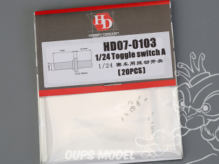 Hobby Design amélioration HD07-0103 Interrupteur type A x20 1/24
