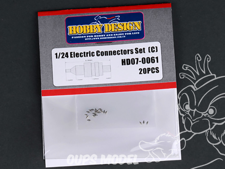 Hobby Design amélioration HD07-0061 Connecteurs électriques C x20 1/24