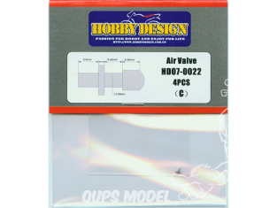 Hobby Design amélioration HD07-0022 Valves d'air C x4 1/24