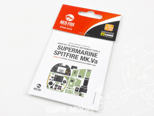 Red Fox Studio Tableaux de bord 3D avion RFQS-32154 Supermarine Spitfire Mk.Va Hobby 2000 1/32