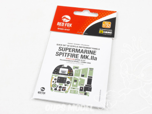 Red Fox Studio Tableaux de bord 3D avion RFQS-32157 Spitfire Mk.IIa Revell / Hobby 2000 1/32