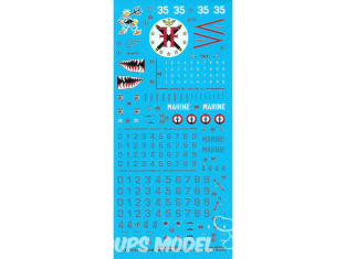 DECALQUES BERNA DECALS BD72-137 Vought F-8E (FN) Crusader 1/72