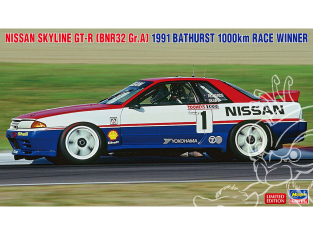 HASEGAWA maquette voiture 20764 Nissan Skyline GT-R BNR32 Gr.A Vainqueur des 1000 km de Bathurst 1991 1/24