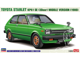 Hasegawa maquette voiture 20761 Toyota Starlet KP61 SE 3 portes, modèle intermédiaire, 1980 1/24