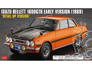 HASEGAWA maquette voiture 52449 Isuzu Bellett 1600GTR, premier modèle 1969 Version détaillée 1/24