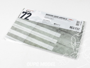 Red Fox Studio base 3D RFSDB-72017 Base rectangulaire aérodrome Soviétique URSS moderne Type 1 250x160mm 1/72