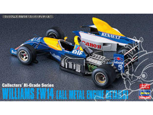 Hasegawa maquette voiture 51156 Williams FW14 avec Super détail et details moteurs en métal 1/24