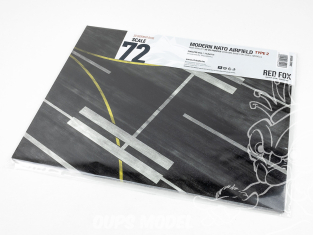 Red Fox Studio base 3D RFSDB-72002 Base rectangulaire aérodrome OTAN moderne Type 2 300x230mm 1/72