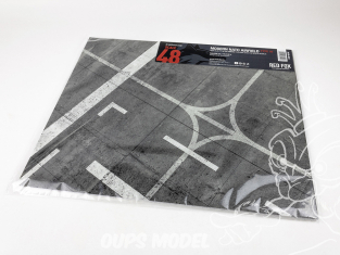 Red Fox Studio base 3D RFSDB-48012 Base rectangulaire aérodrome OTAN moderne Type 10 380x320mm 1/48