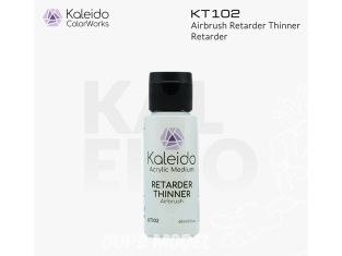 Kaleido Colorworks KT102 Diluant acrylique avec retardateur aérographe 60ml
