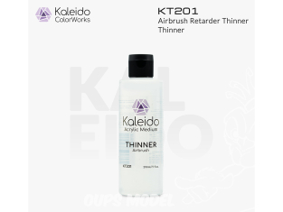 Kaleido Colorworks KT201 Diluant acrylique aérographe 210ml