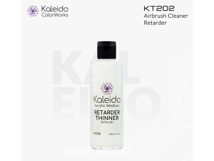 Kaleido Colorworks KT202 Diluant acrylique avec retardateur aérographe 210ml