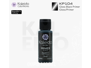 Kaleido Colorworks KP104 Apprêt acrylique noir brillant 60ml
