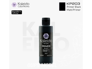 Kaleido Colorworks KP203 Apprêt acrylique noir mat 210ml